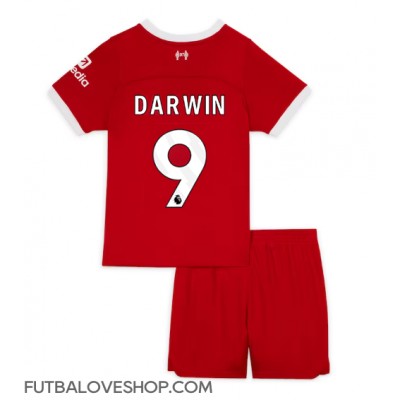 Dres Liverpool Darwin Nunez #9 Domáci pre deti 2023-24 Krátky Rukáv (+ trenírky)